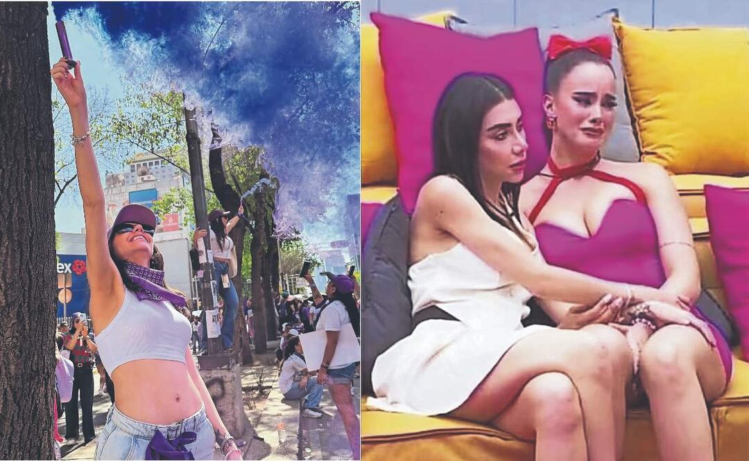 Gala Montes lanza indirecta a Karime por ir a la marcha del 8M. Foto: (Instagram)