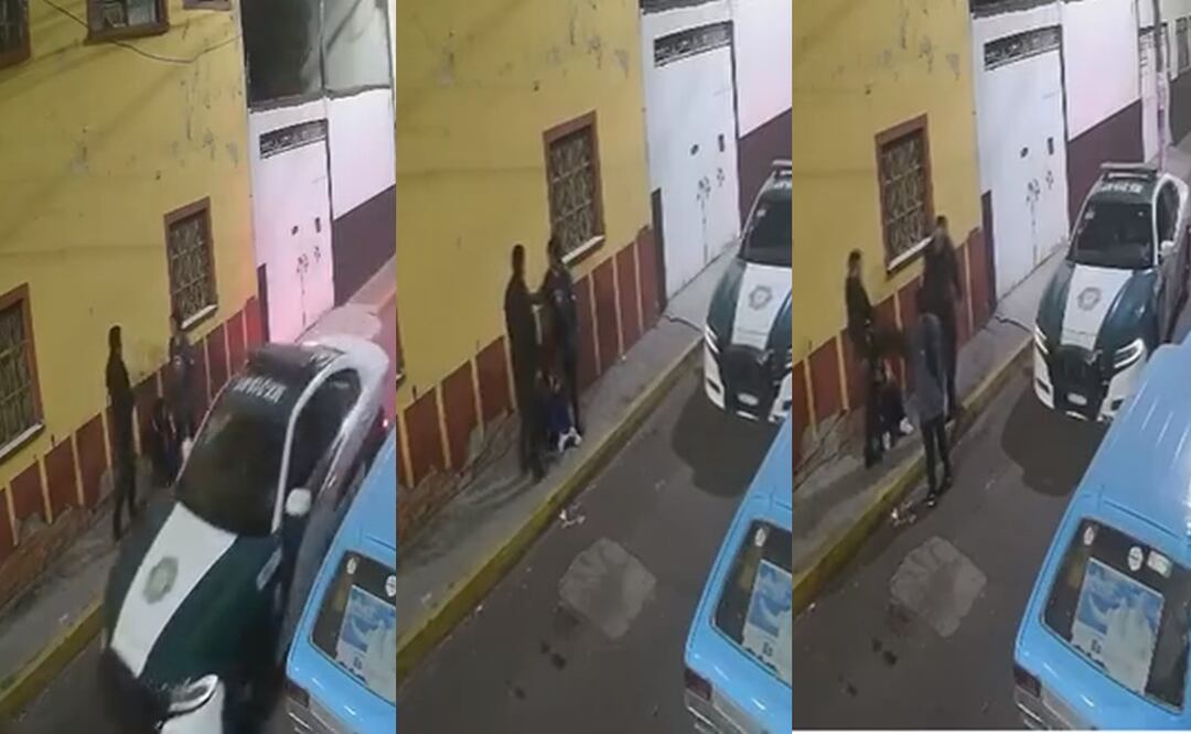 VIDEO: Polis golpean brutalmente a morritos en Iztacalco