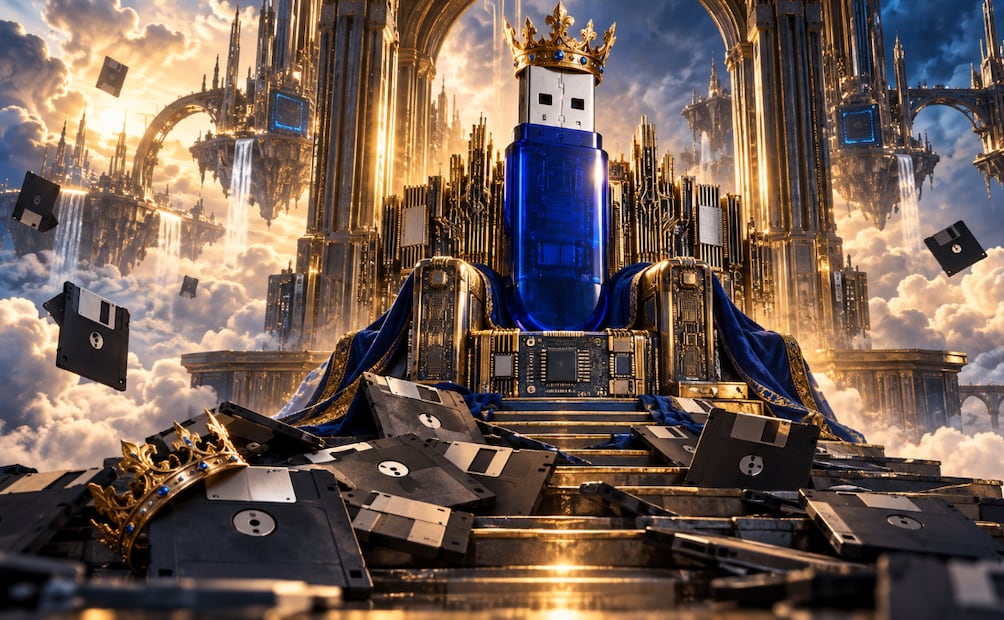 El USB fue el rey en su momento (Foto: Creada con IA)