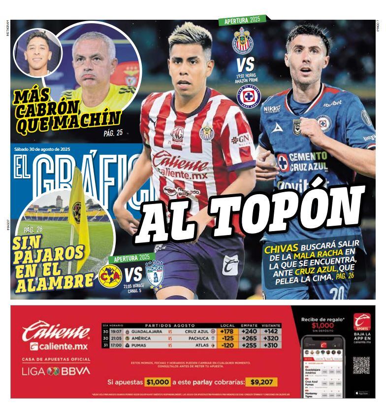 Imagen: Staff El Gráfico (Portada El Gráfico | Sábado 30 de agosto 2025)