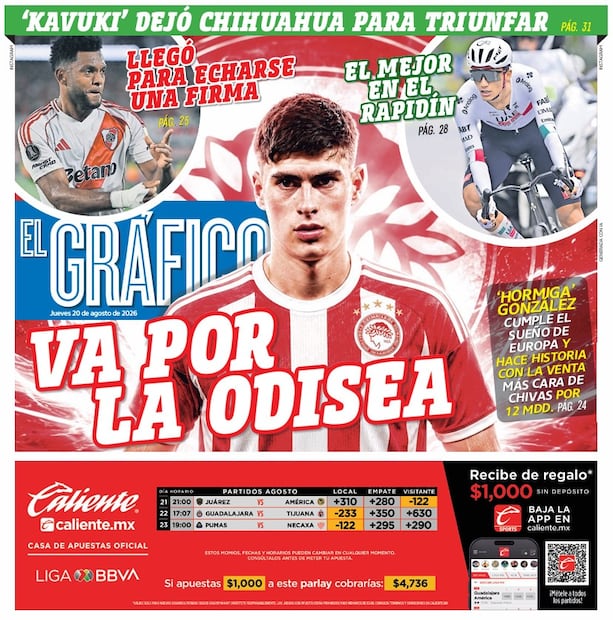 Portada El Gráfico | Jueves 20 de Agosto de 2026