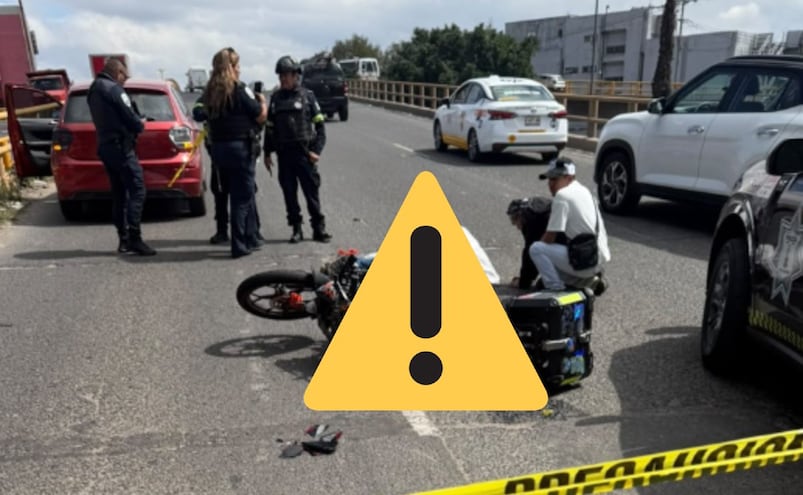 Mujer biker muere arrollada tras caer de su moto, en peligroso puente de Naucalpan