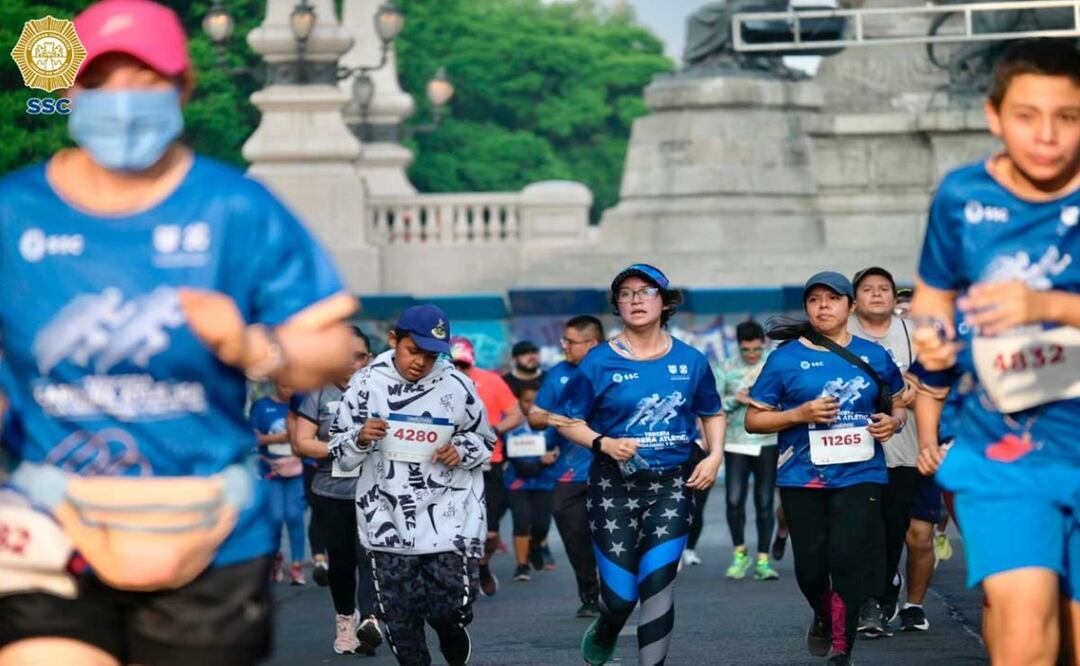 Se realizó la “Carrera atlética de la ciudadanía y su policía” en la alcaldía Cuauhtémoc