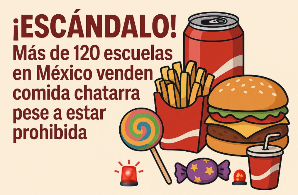 Comida chatarra en México (Foto: Creada con IA)