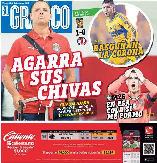 Portada El Gráfico | Viernes 12 de diciembre de 2025 (Foto: Especial)