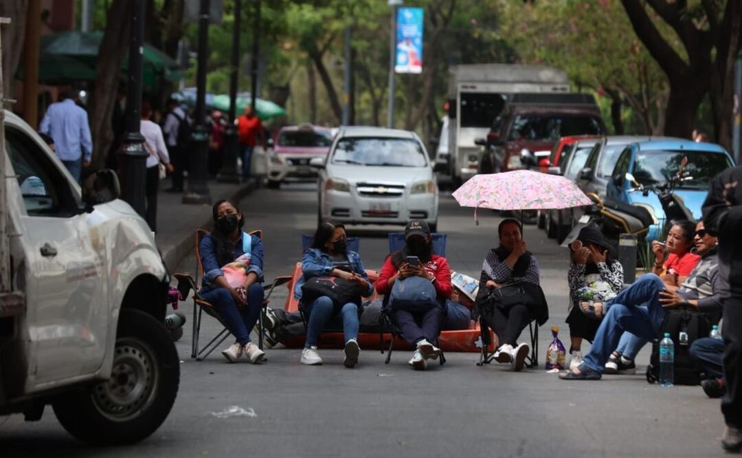 Bloqueos y movilizaciones en CDMX. Foto: (Francisco Rodríguez. El Gráfico)