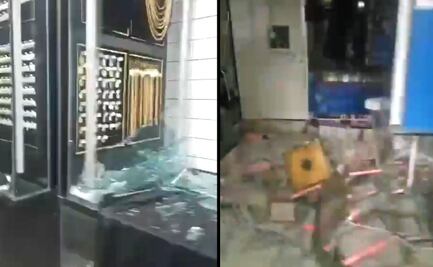 VIDEO: Tras marcha del 2 de Octubre, vandalizan joyerías en el Centro Histórico de la CDMX