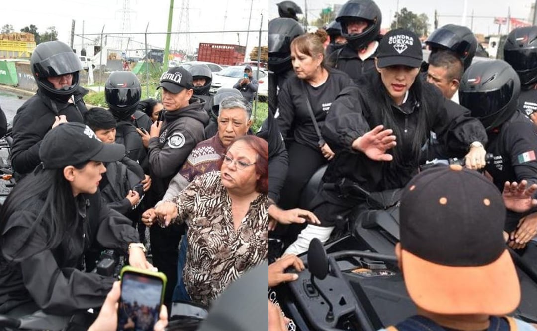 Agreden a Sandra Cuevas en la CEDA Iztapalapa, durante su gira por las 16 alcaldías de CDMX