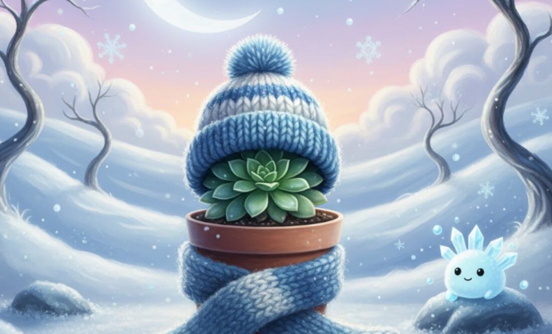 Evita que tus plantas mueran en invierno con estos trucos infalibles (Foto: Creada con IA)