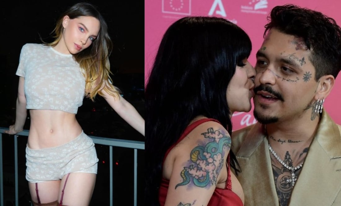 Christian Nodal le mandó un cactus a Belinda. Foto. (AFP / Redes Sociales)