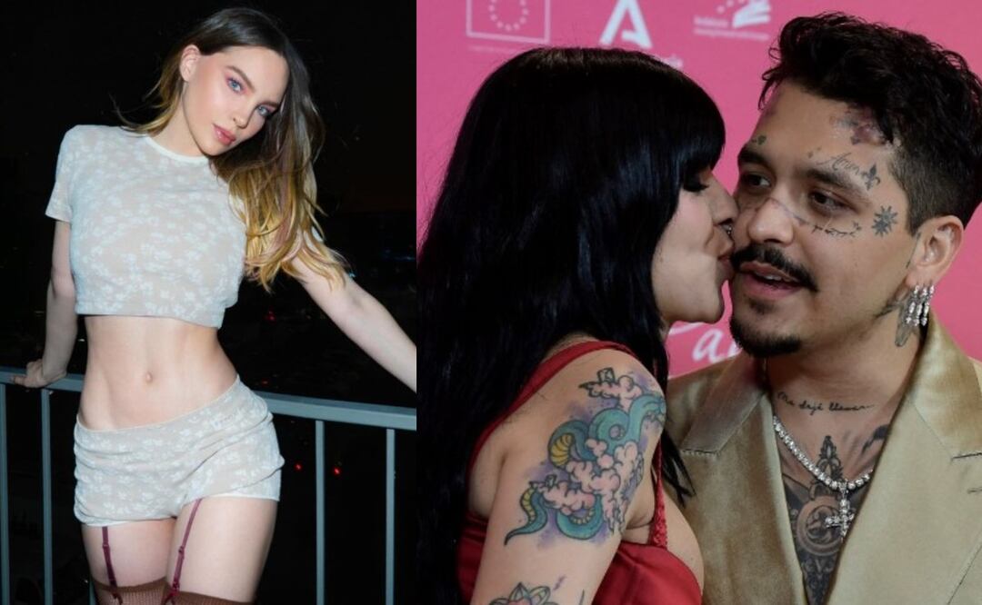 Christian Nodal le mandó un cactus a Belinda. Foto. (AFP / Redes Sociales)