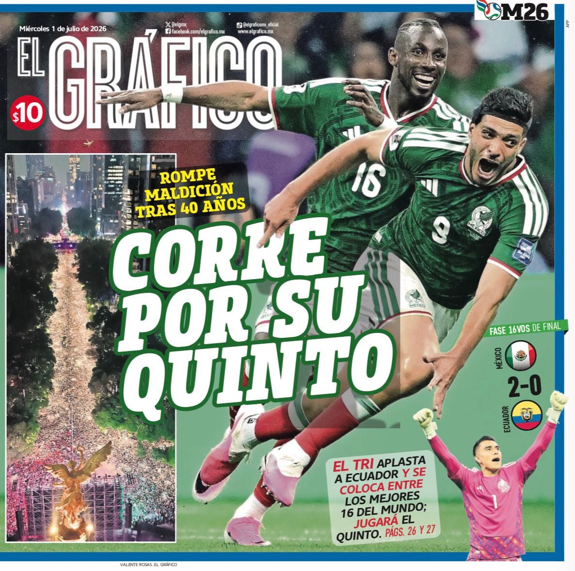 Portada El Gráfico | Miércoles 1 de Julio de 2026