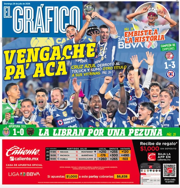 Portada El Gráfico | Domingo 26 de Julio de 2026