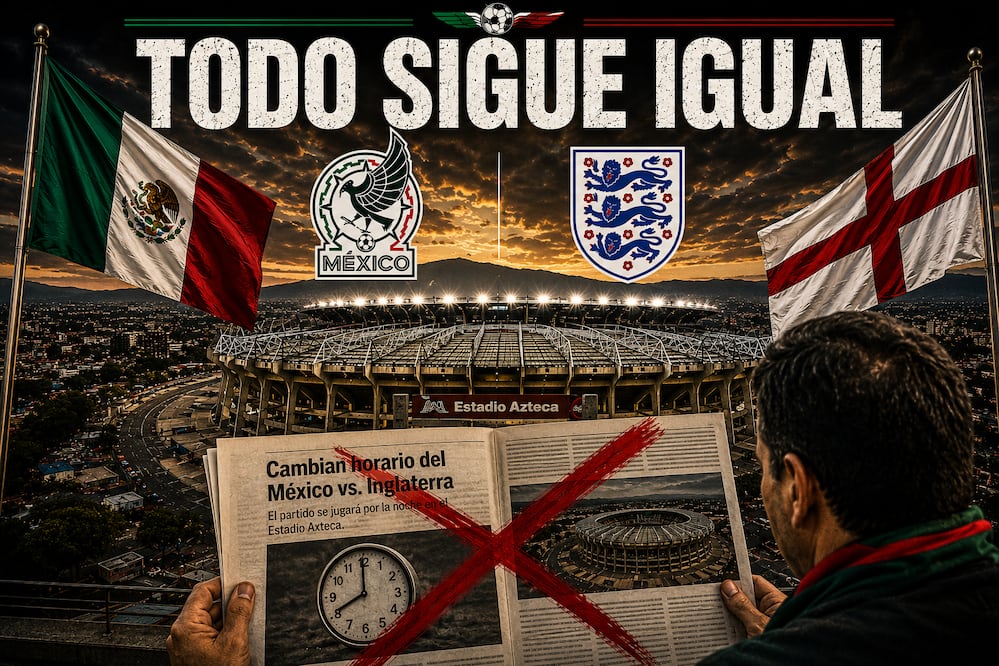 Sin cambios México vs Inglaterra