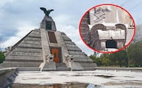 ¡Le duró poco lo bonito! Monumento a la Raza luce grafitis y desperfectos tras su restauración