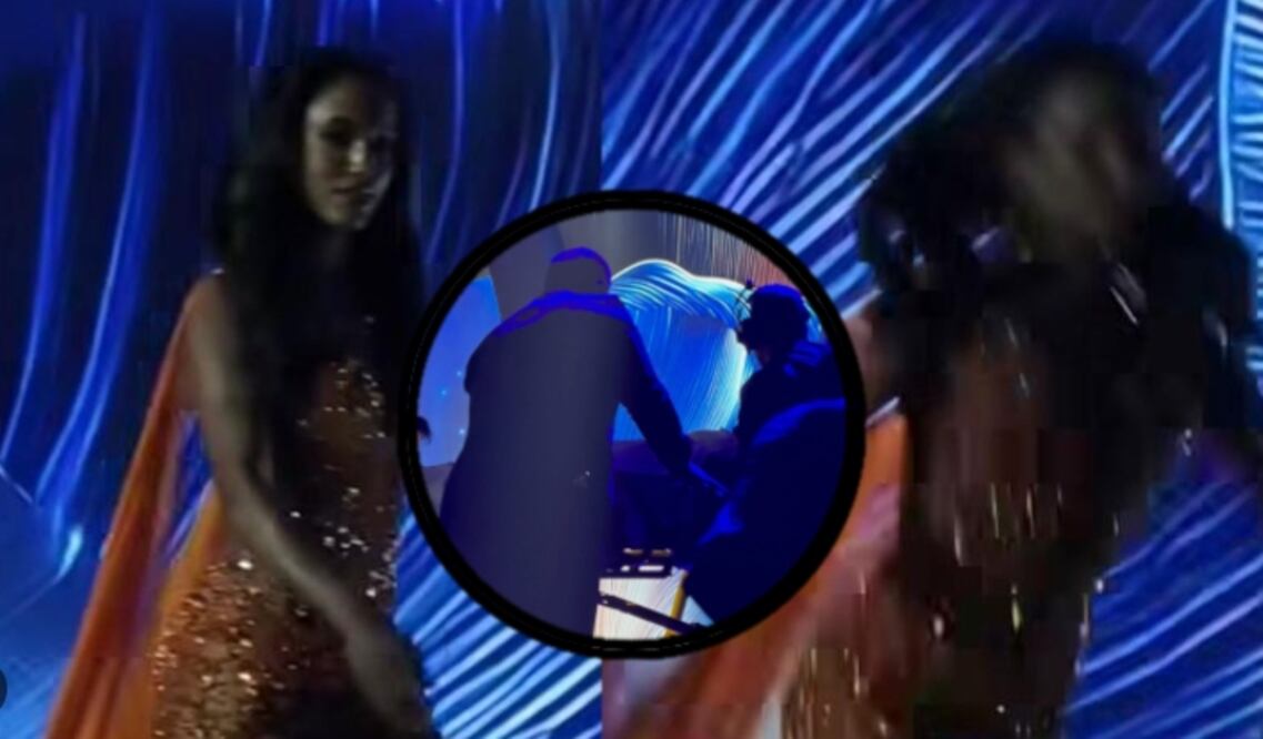 VIDEO: Gabrielle Henry, Miss Jamaica tiene aparatosa caída y la sacan en camilla del escenario (Foto: X)