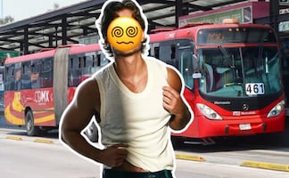 Estrella de telenovelas se da baño de pueblo y usa el Metrobús para llegar a su obra de teatro