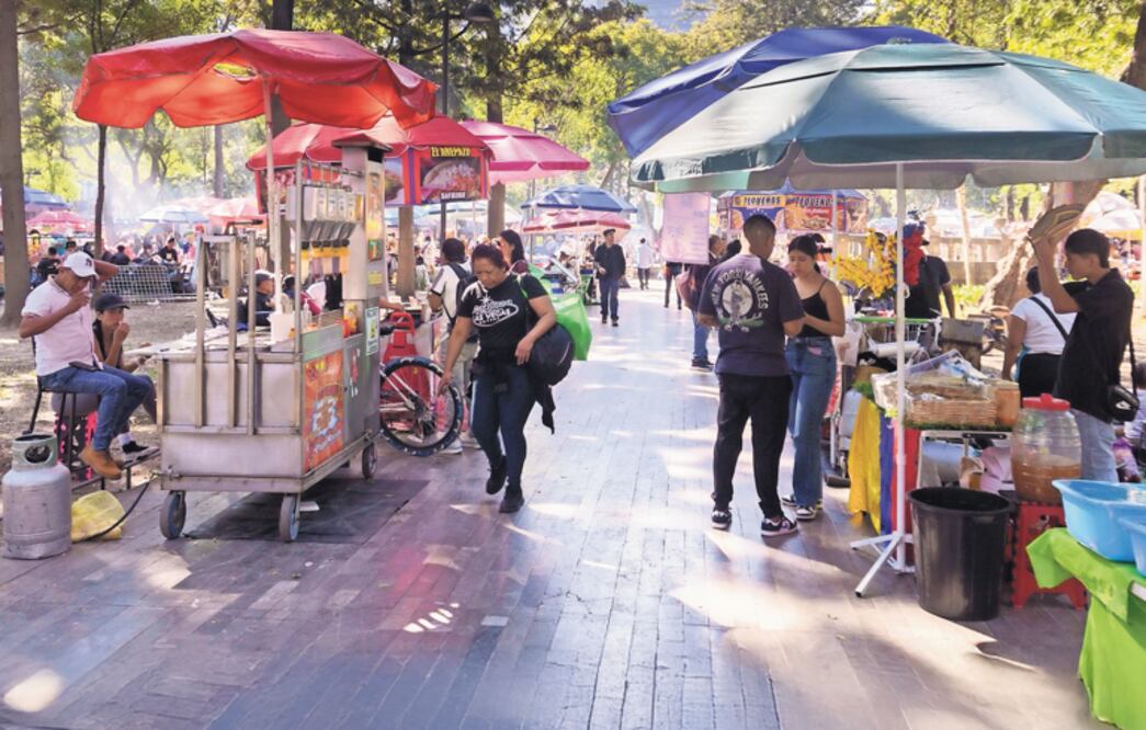 Comercio ambulante en la Alameda (Foto: Osmar Alvarado)