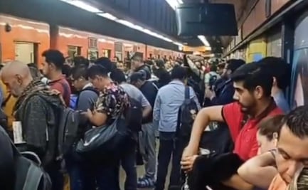 ¿Qué está pasando en la Línea 7 del Metro CDMX? Trenes detenidos y estaciones saturadas