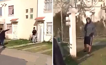 VIDEO: Captan a otra señora enfrentando a presuntos invasores de su casa, en Chalco