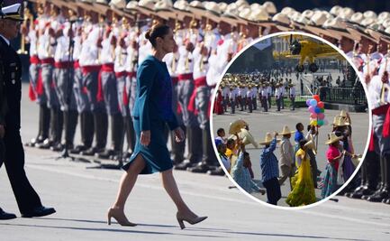 Sheinbaum encabeza desfile militar por el 20 de noviembre y condena los “llamados a la violencia”