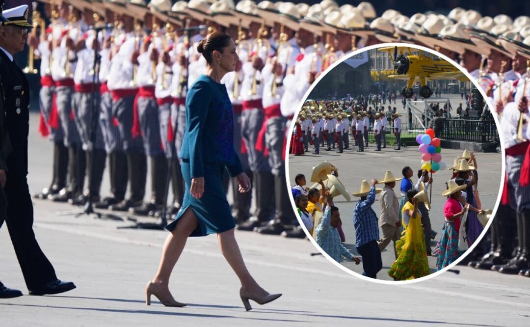 Foto: Ap y Lizbeth Guzmán (Sheinbaum encabeza desfile militar por el 20 de noviembre y condena los “llamados a la violencia”)