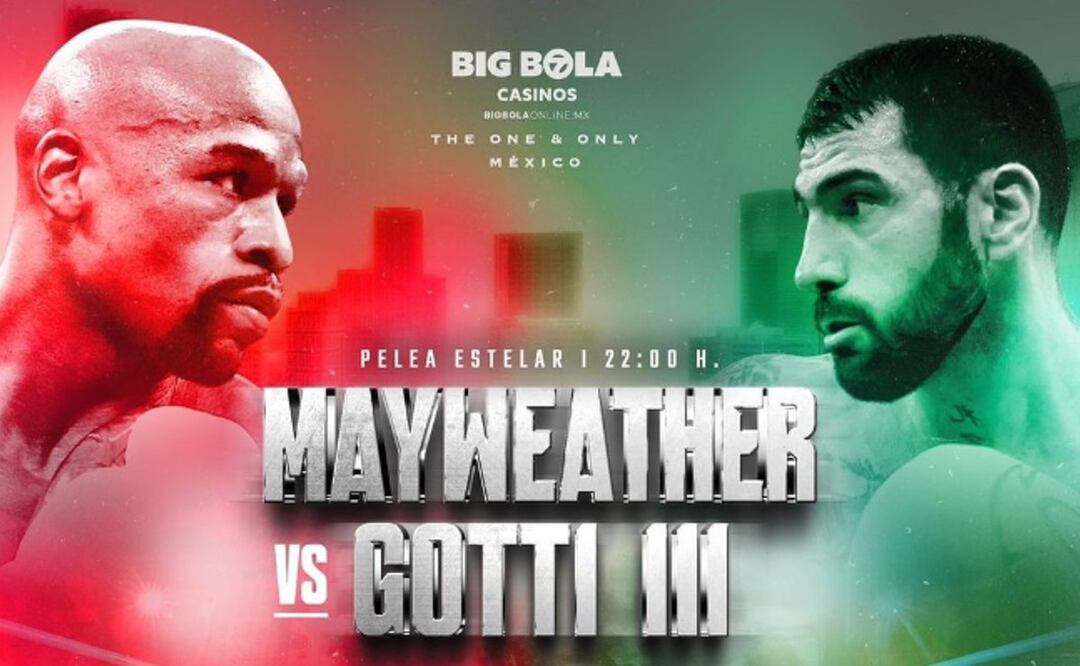 Floyd Mayweather Jr. y John Gotti III en enfrentarán el sábado en la Arena CDMX