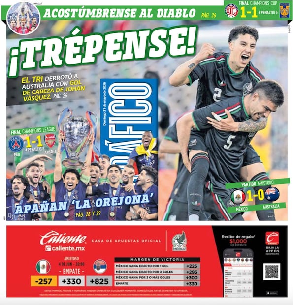 Portada El Gráfico | Domingo 31 de Mayo de 2026