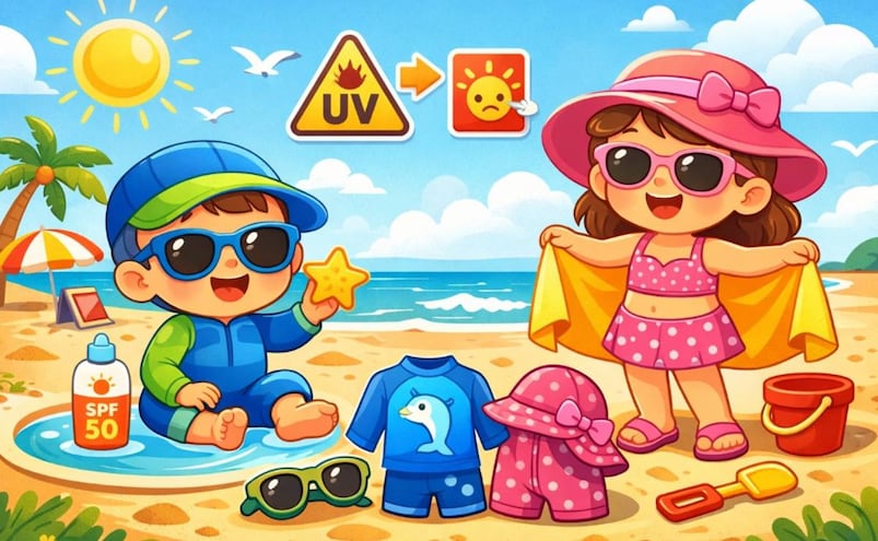 ¿Qué traje de baño es seguro para bebés? Esto recomiendan expertos para evitar riesgos