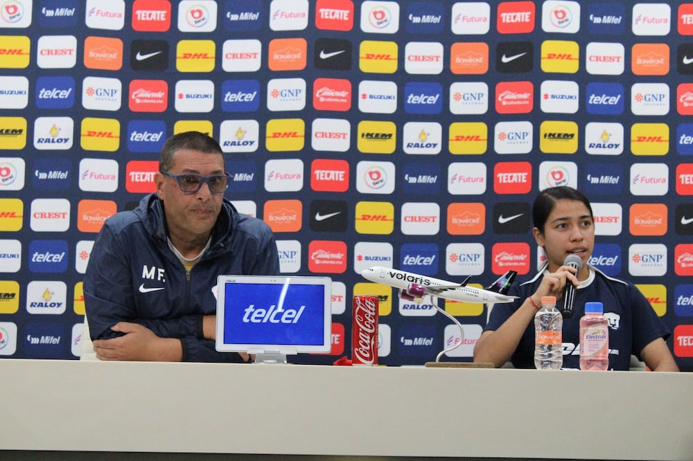 Pumas femenil vs Tigres Femenil conferencia de prensa previa a la Jornada 16 de la Liga MX Femenil. Foto (Abril Franco. El Gráfico)