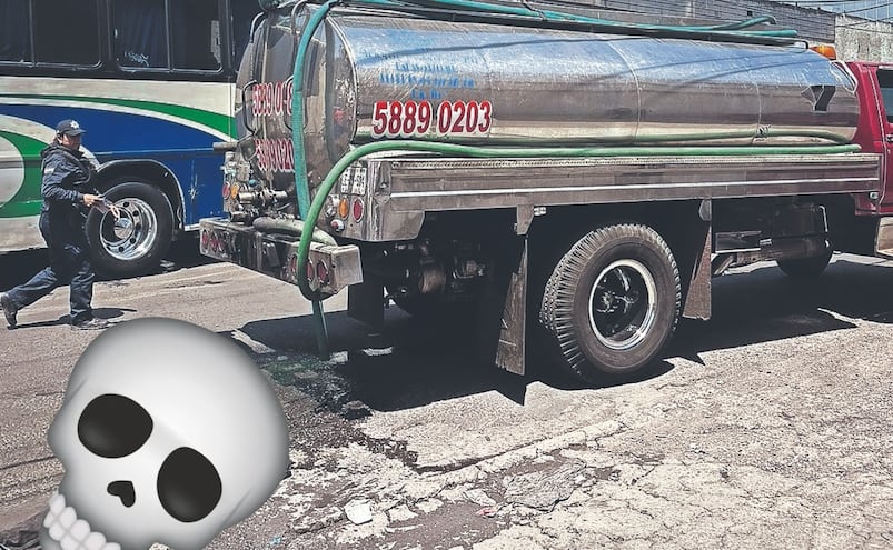 Accidente mortal en Naucalpan: Trabajador de una pipa muere aplastado por su propia unidad