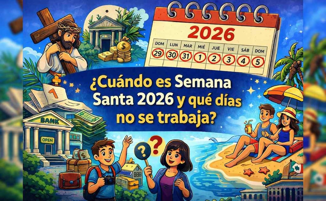 ¿Cuándo es Semana Santa 2026 y qué días no se trabaja? Fechas clave y lo que debes saber. Foto: (IA)