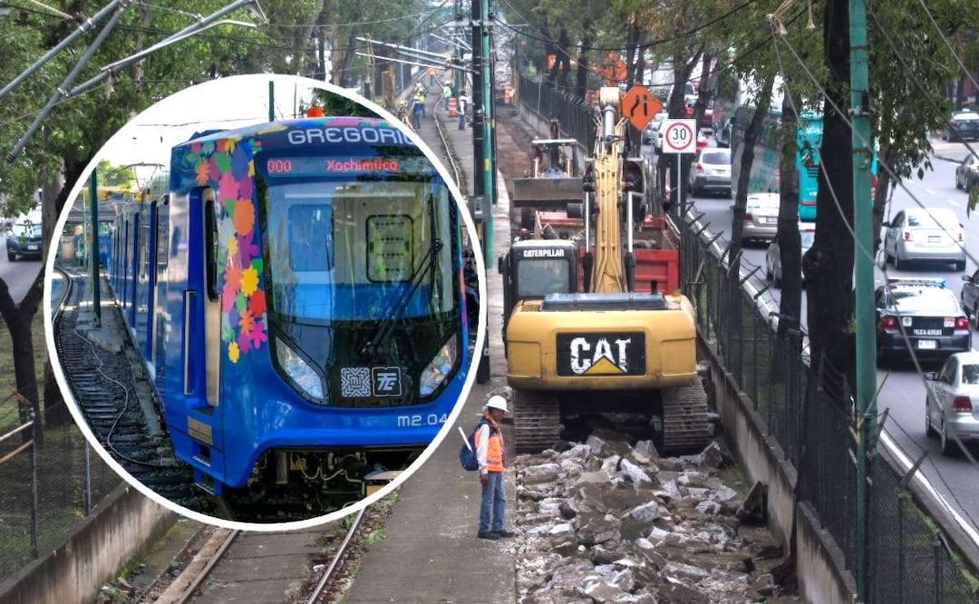 Foto: Cuartoscuro (Nuevos horarios en el Tren Ligero CDMX por obras rumbo al Mundial 2026)
