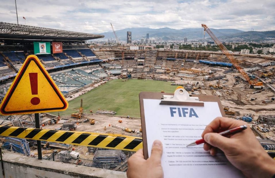 La capital en riesgo de quedarse sin partidos del Mundial 2026. Foto: (IA)
