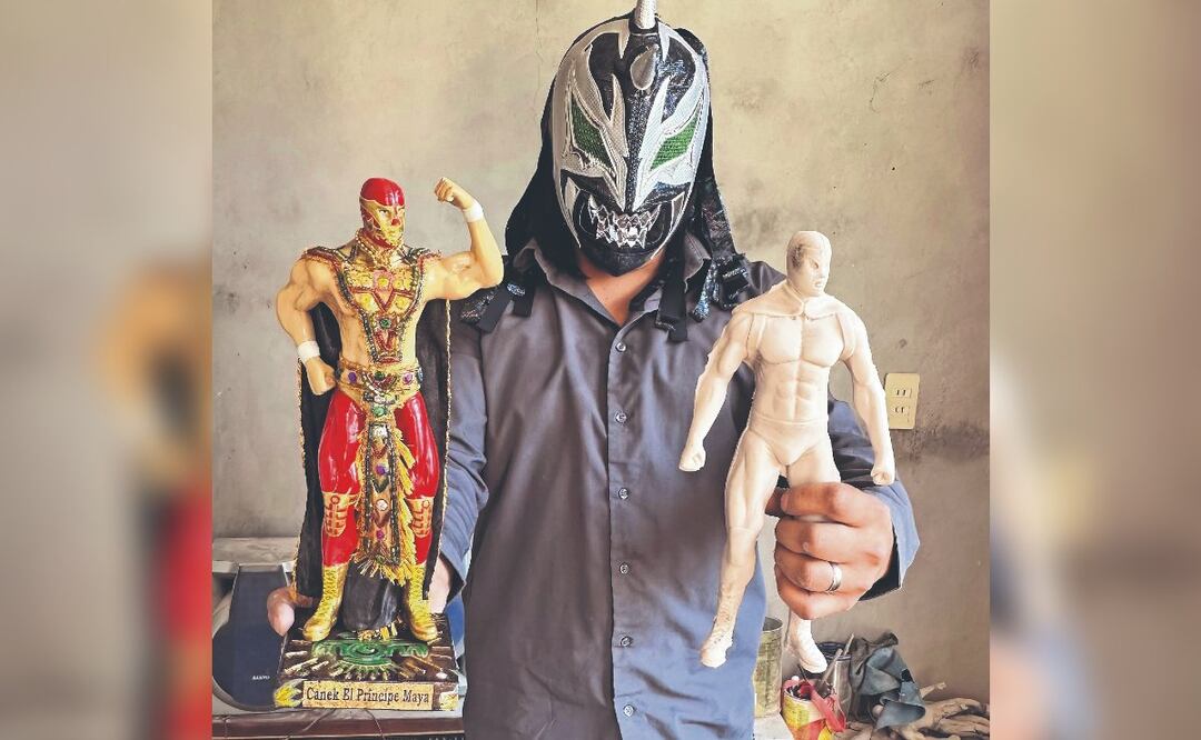 Todo un artesano, Fercho crea magnificas figuras desde cero