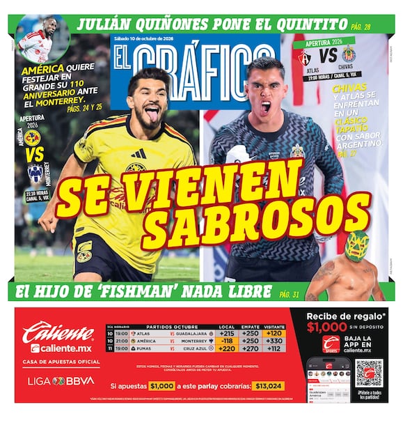 Portada El Gráfico | Sábado 10 de Octubre de 2026