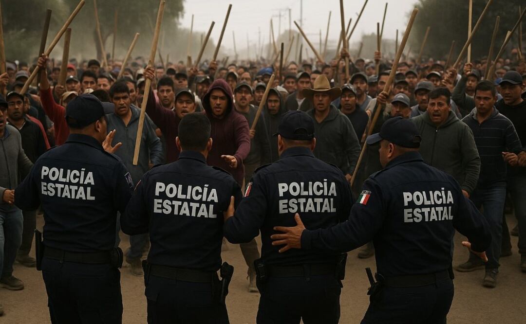 Linchamiento en Tezoyuca. Foto: (IA)