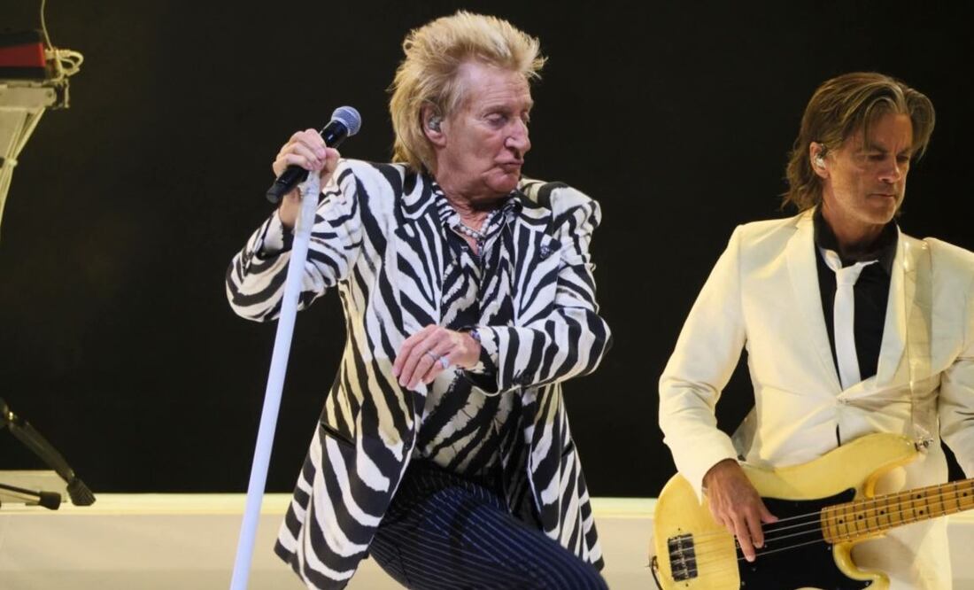 Rod Stewart, eternamente joven en el Palacio de los Deportes. Foto: (OCESA / Liliana Estrada)