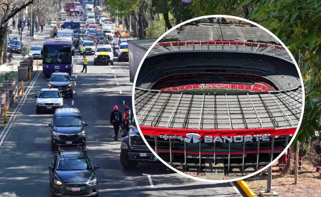 Foto. Cuartoscuro (Cierres viales por México vs Portugal en el Estadio Azteca: Horarios y alternativas)