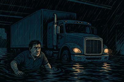 Tras intensa lluvia, Pablo queda atorado toda la noche en un bajo puente en CDMX ¿cómo logró salir?