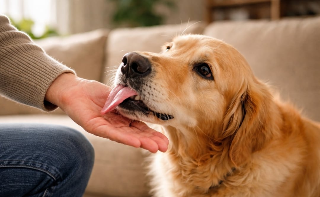 ¡Más que un beso! ¿Qué significa cuando tu perro te lame?
Imagen Ilustrativa: IA