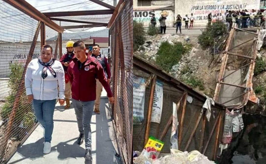 Vecinos denuncian que puente que colapsó en Chimalhuacán ya tenía grietas y nadie hizo nada