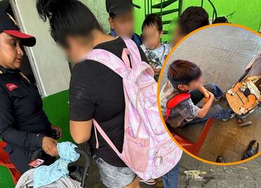 Policía cuida y entrega a dos menores extraviados en Pantitlán ¿Cómo es que los recuperaron?