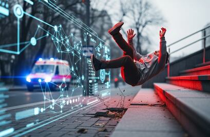 ¿Cómo actúa el C5 ante una llamada de emergencia por una caída?