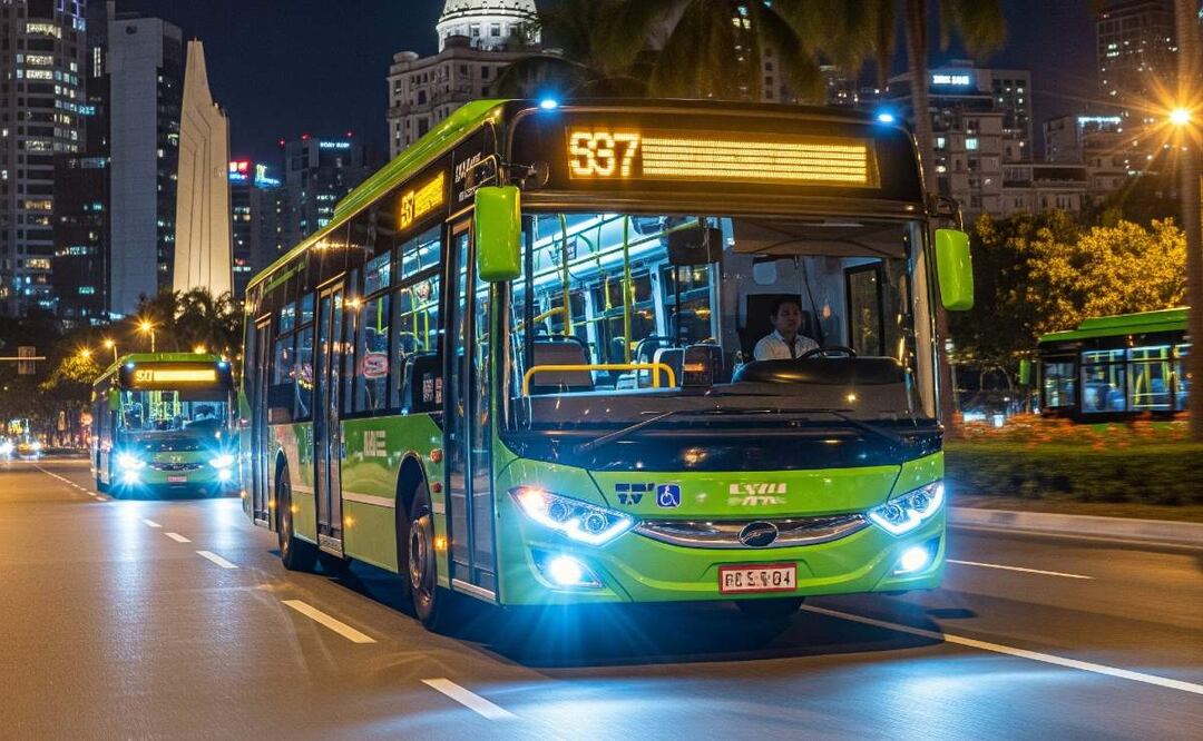 Imagen Ilustrativa: IA (Nochebús CDMX ¿Cuál es su costo, horario y ruta?)