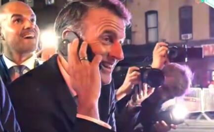 Video: Macrón pide paro a Trump para librar cierre de calles en NY: "Está bloqueado por tu culpa"