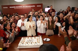 Morena cumple 12 años como partido político: Ariadna Montiel encabeza festejos