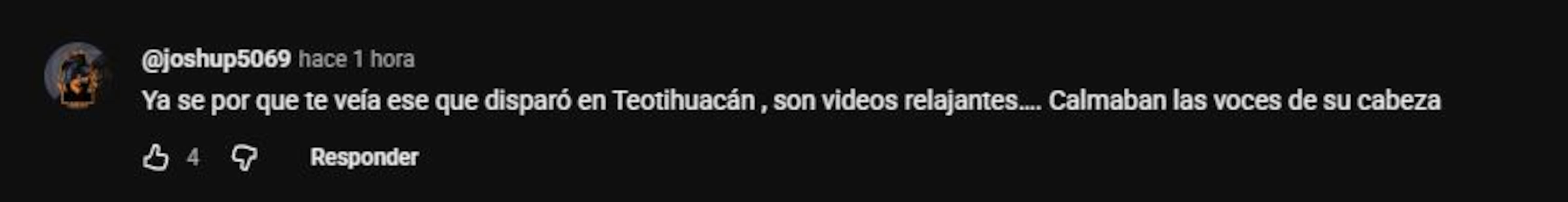 Imagen: YouTube (Comentario en YouTube referente a Julio César Jasso)