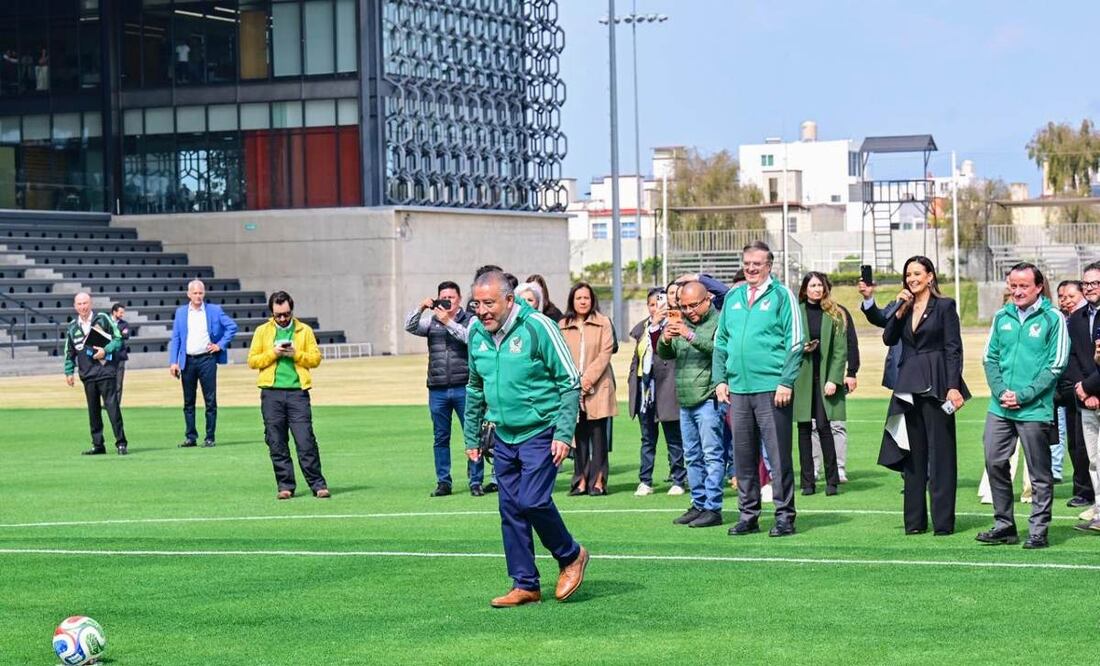 Foto. Especiales (Horacio Duarte anota gol para el EdoMéx en arranque de campaña #SomosMéxico rumbo al Mundial 2026)