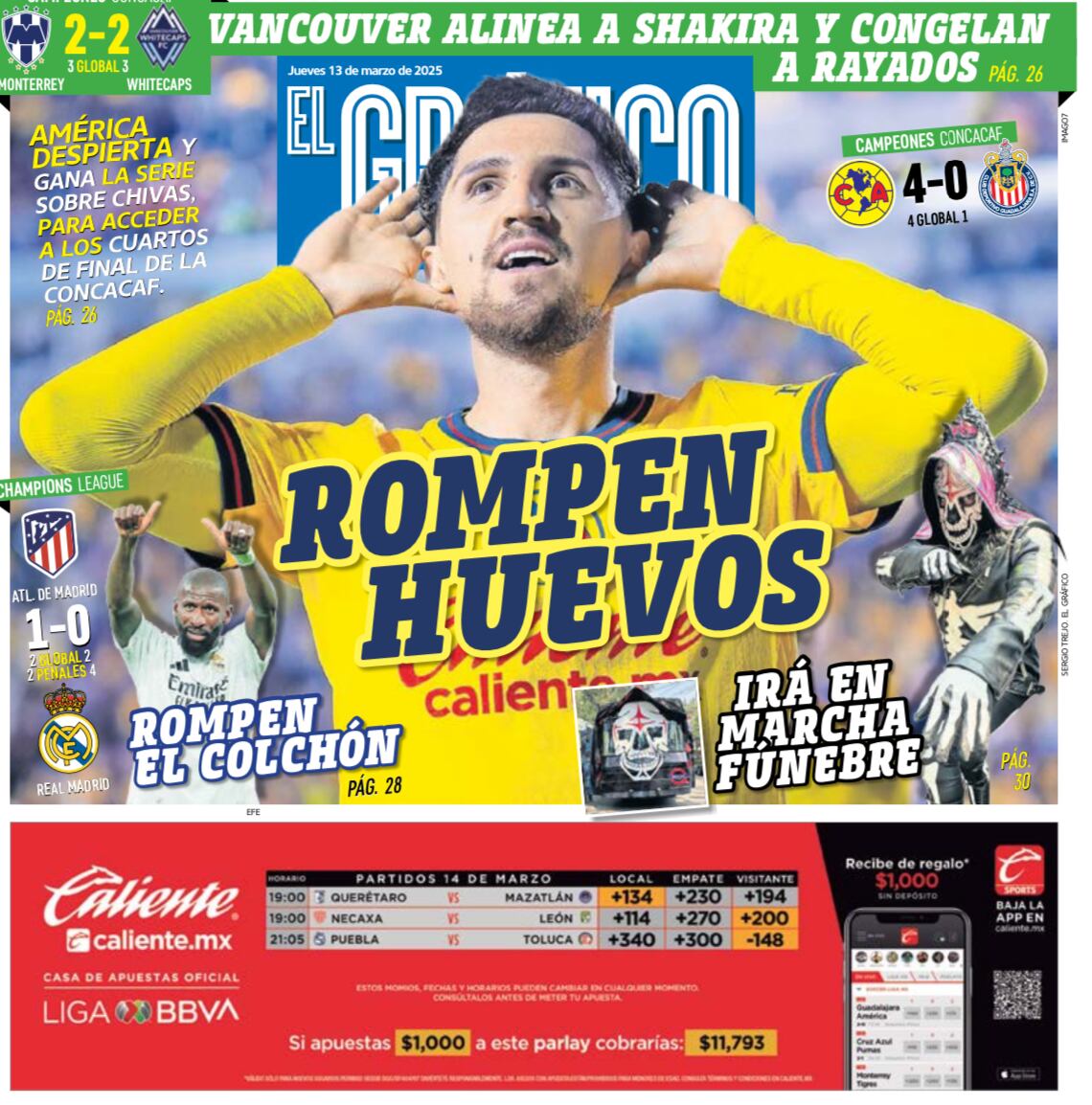 Portada El Gráfico | Jueves 13 de marzo 2025